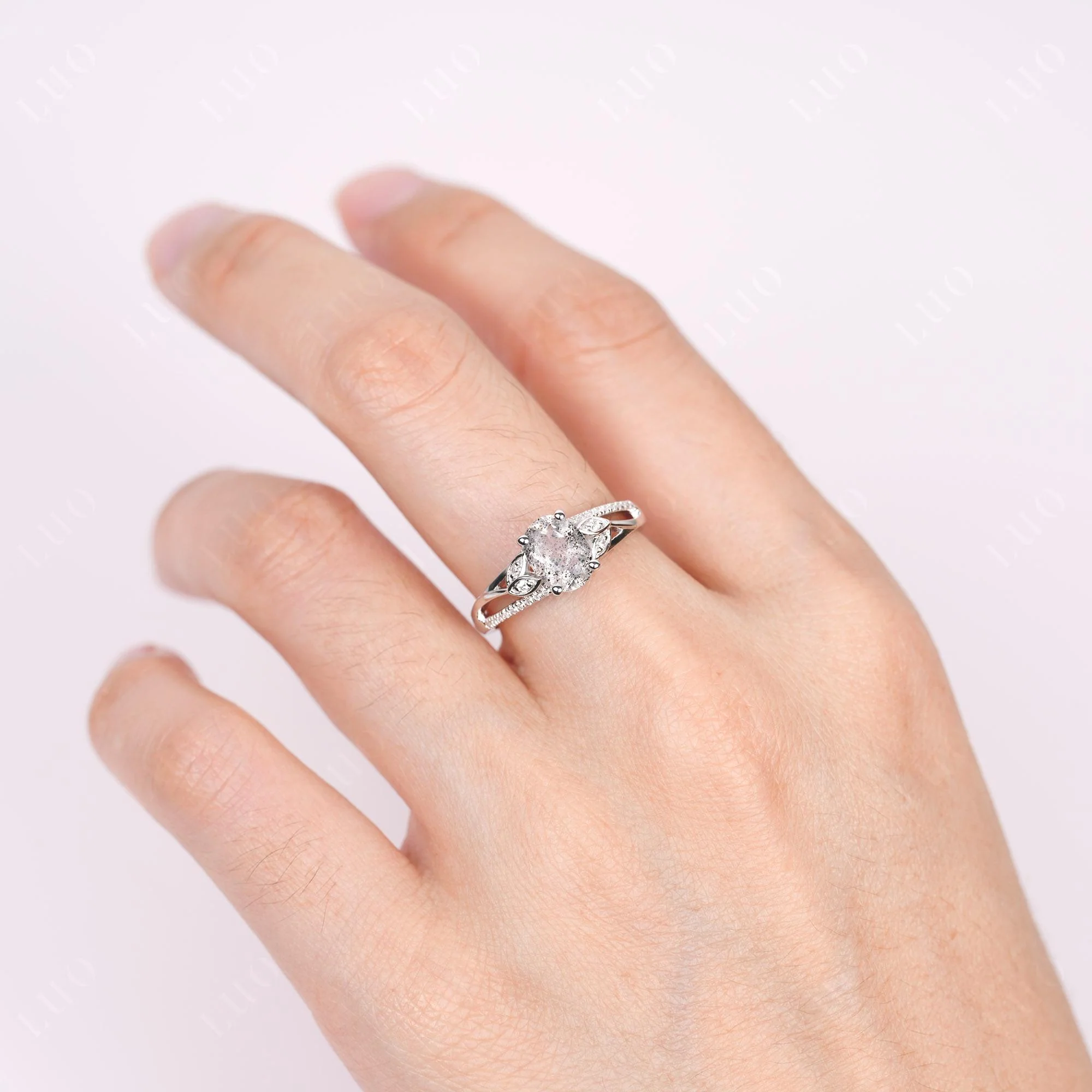 Oval Cut Herkimer Diamond Ring - Image 33
