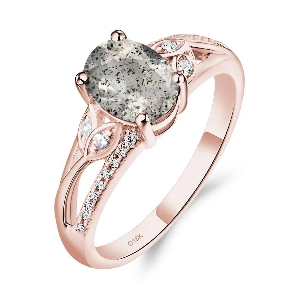 Oval Cut Herkimer Diamond Ring - Image 8