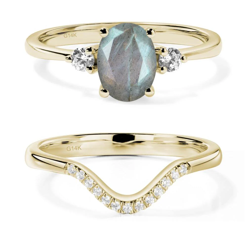 Trilogy Oval Labradorite Ring - Image 15