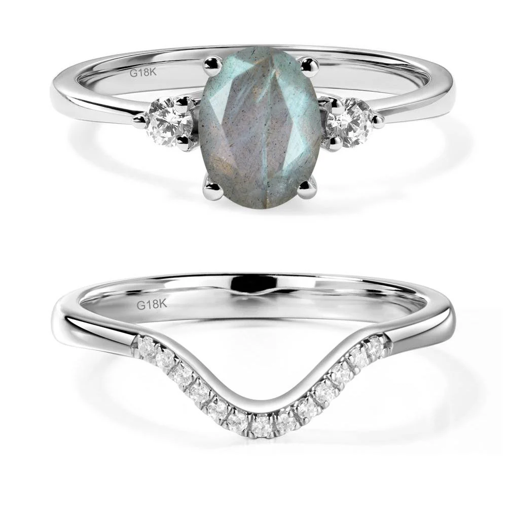 Trilogy Oval Labradorite Ring - Image 19
