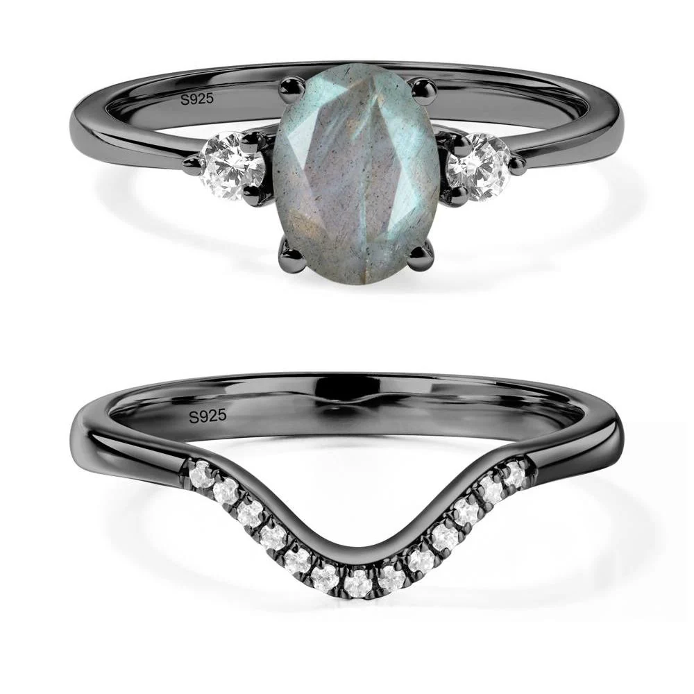 Trilogy Oval Labradorite Ring - Image 23