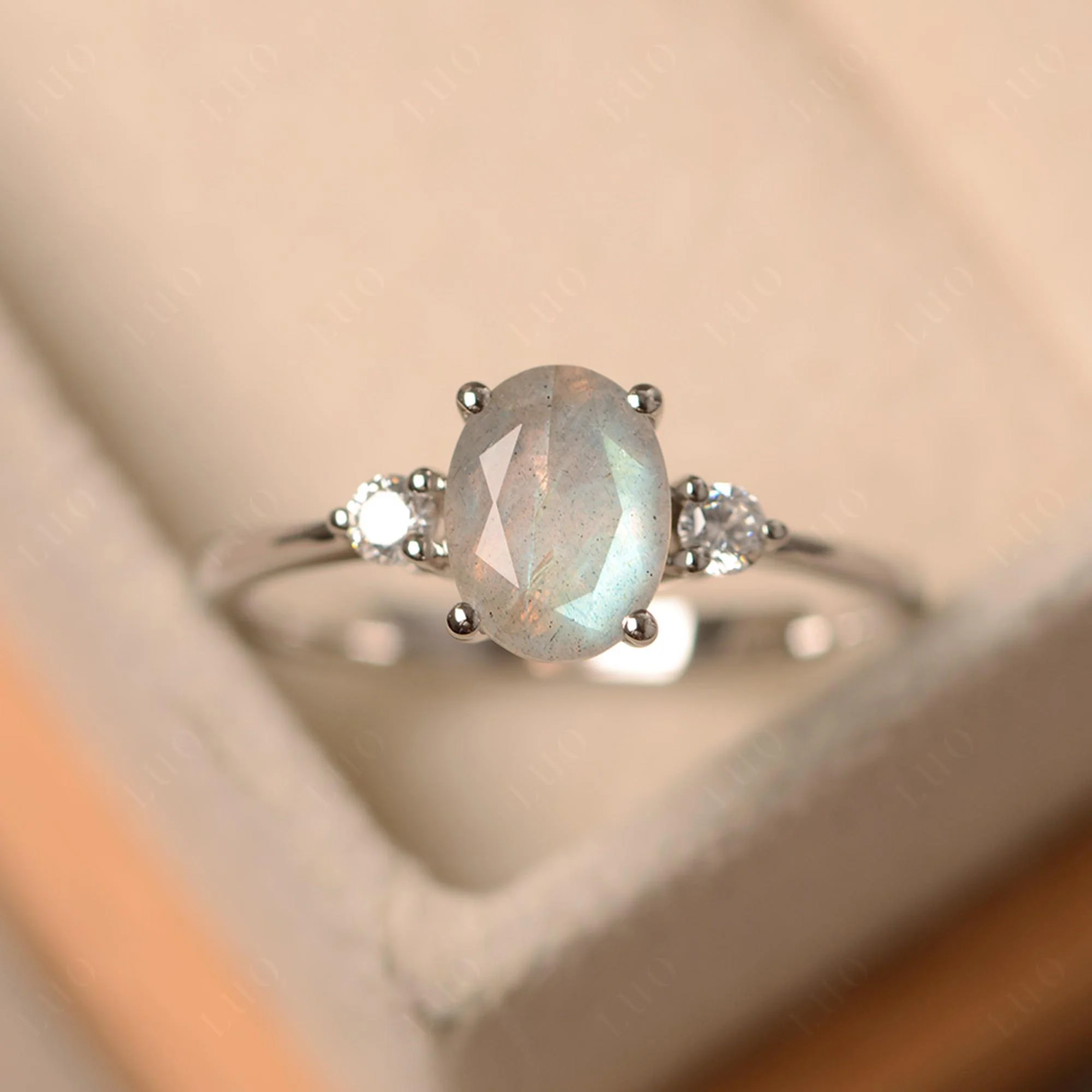 Trilogy Oval Labradorite Ring - Image 29