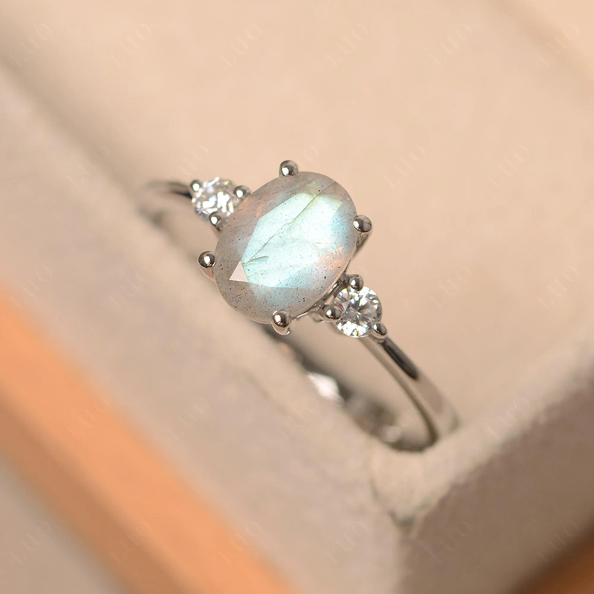 Trilogy Oval Labradorite Ring - Image 30