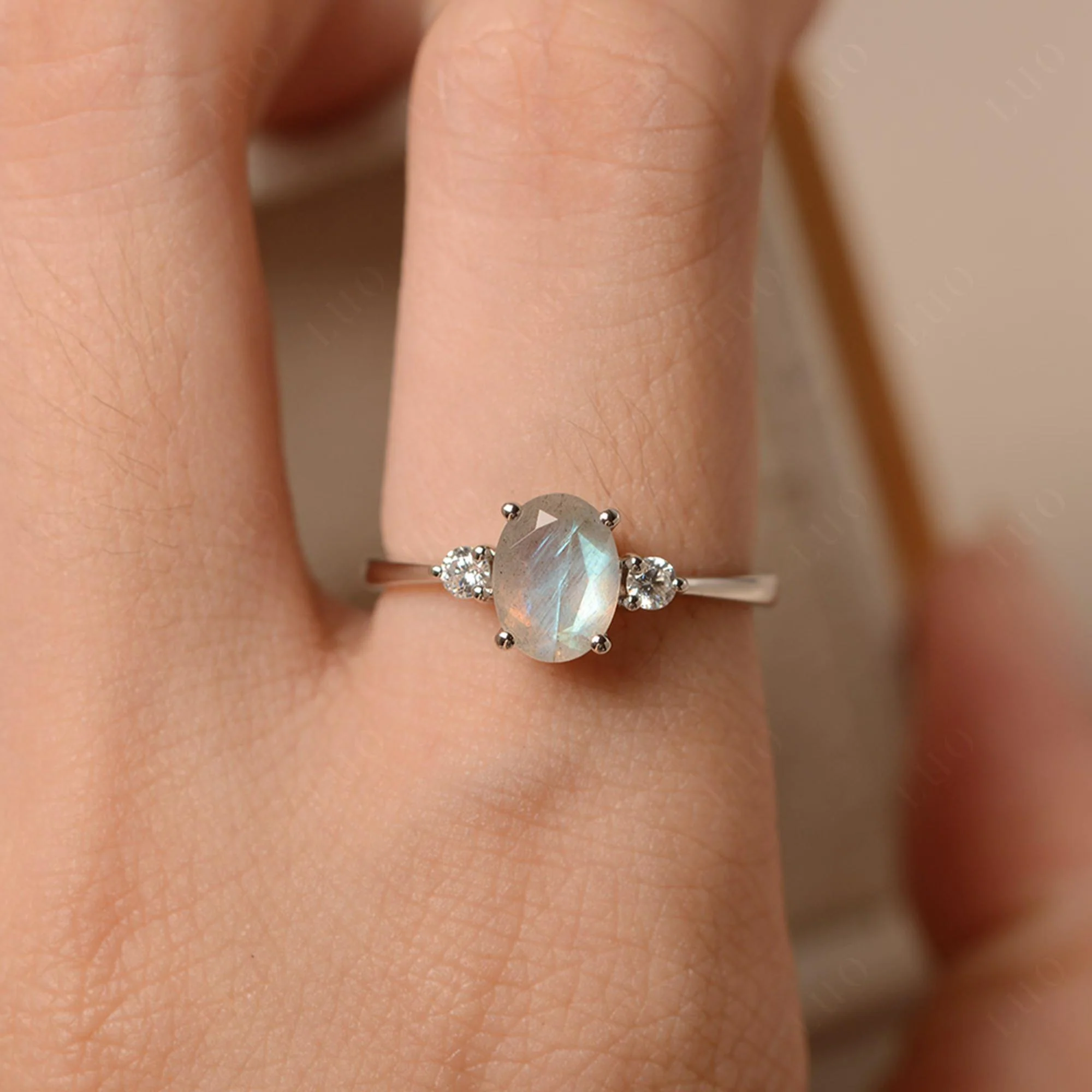 Trilogy Oval Labradorite Ring - Image 33