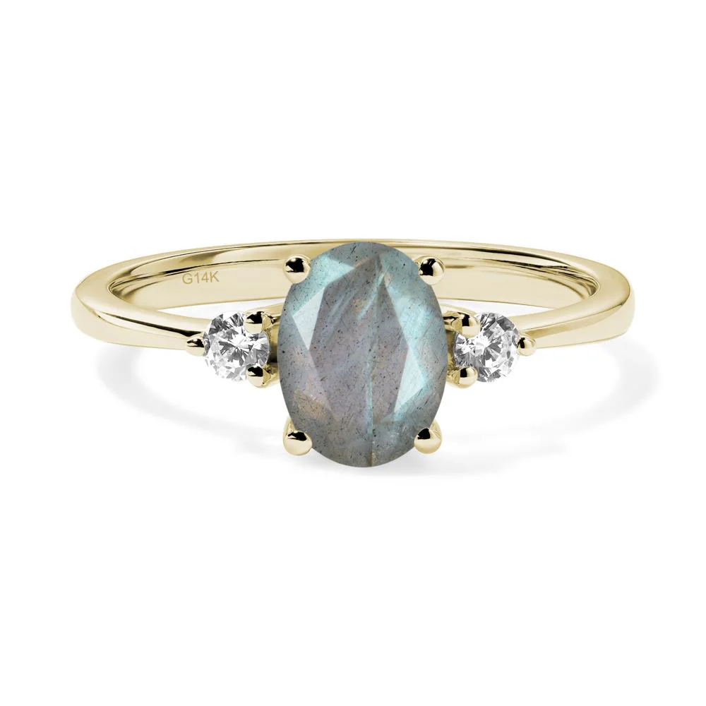 Trilogy Oval Labradorite Ring - Image 4