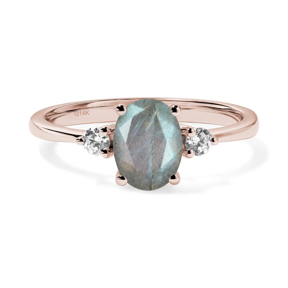 Trilogy Oval Labradorite Ring - Image 5