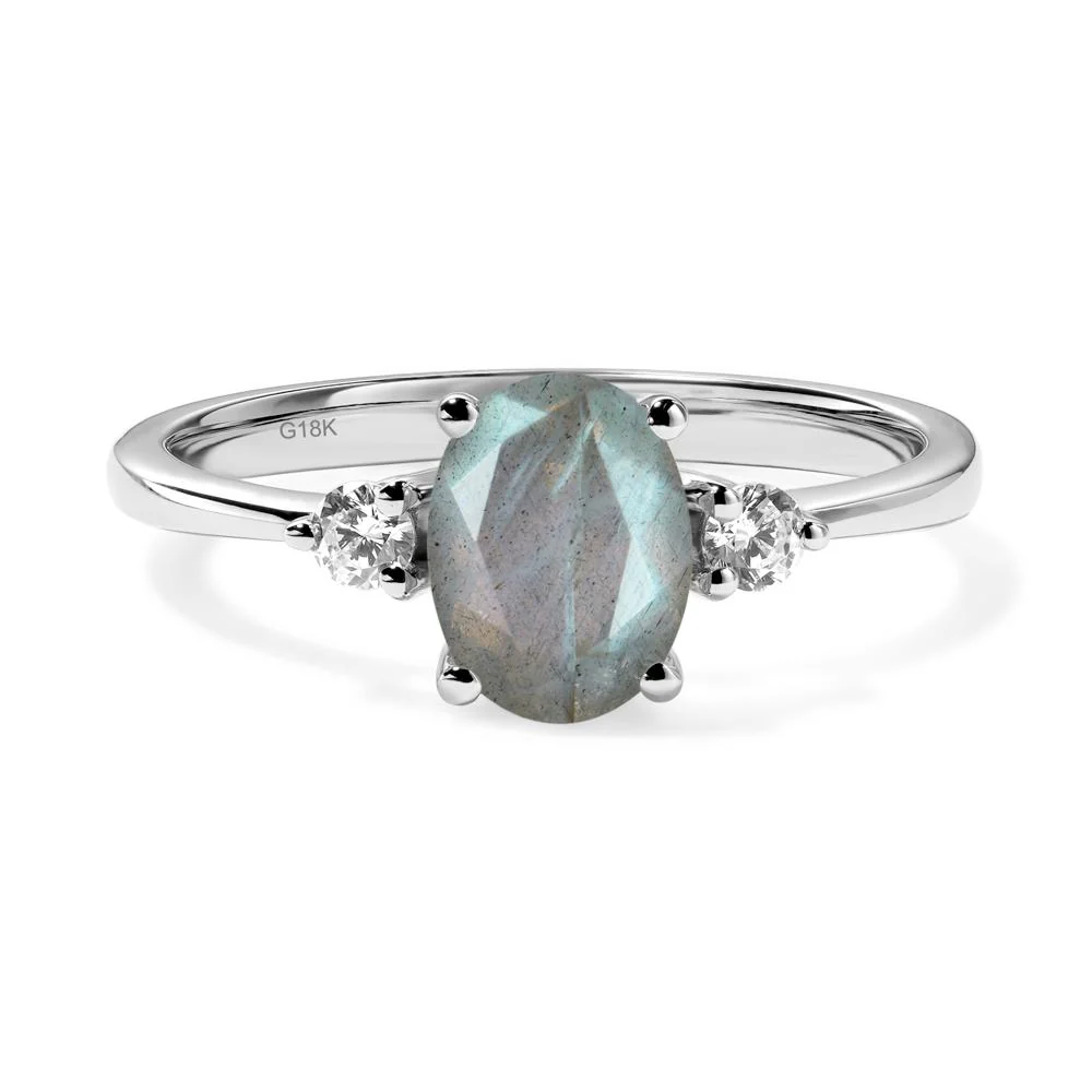 Trilogy Oval Labradorite Ring - Image 6