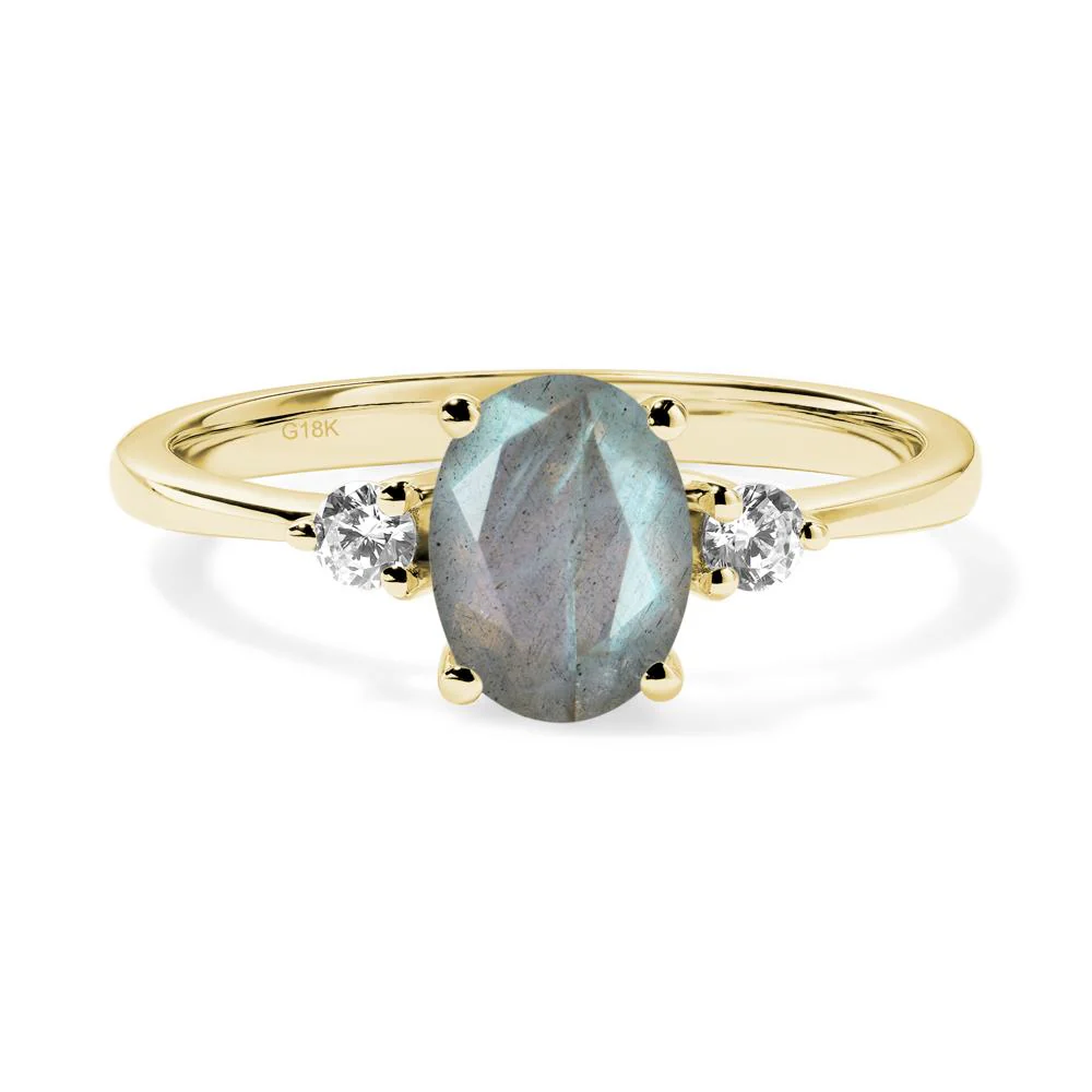 Trilogy Oval Labradorite Ring - Image 7