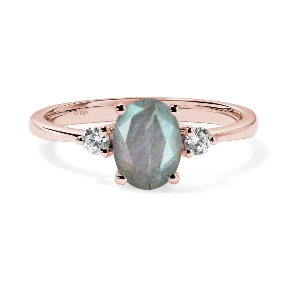 Trilogy Oval Labradorite Ring - Image 8