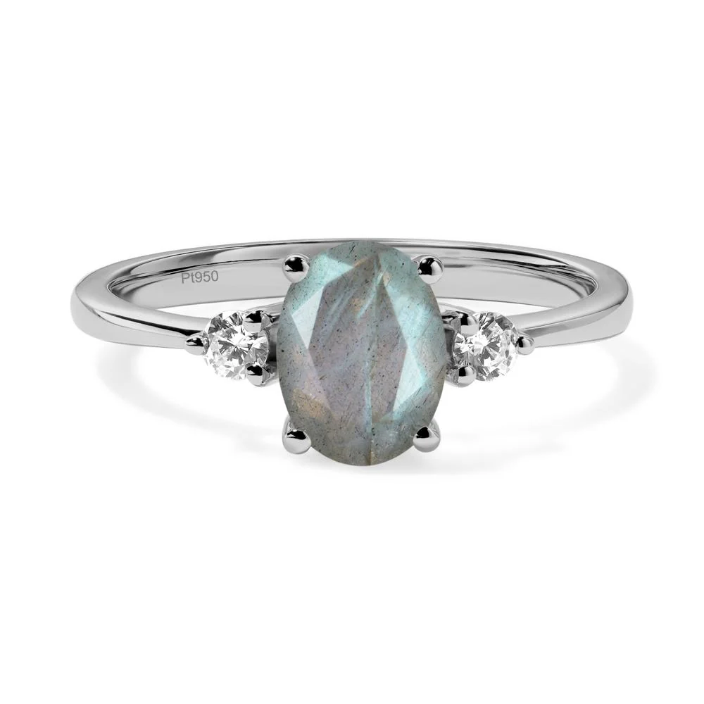 Trilogy Oval Labradorite Ring - Image 9
