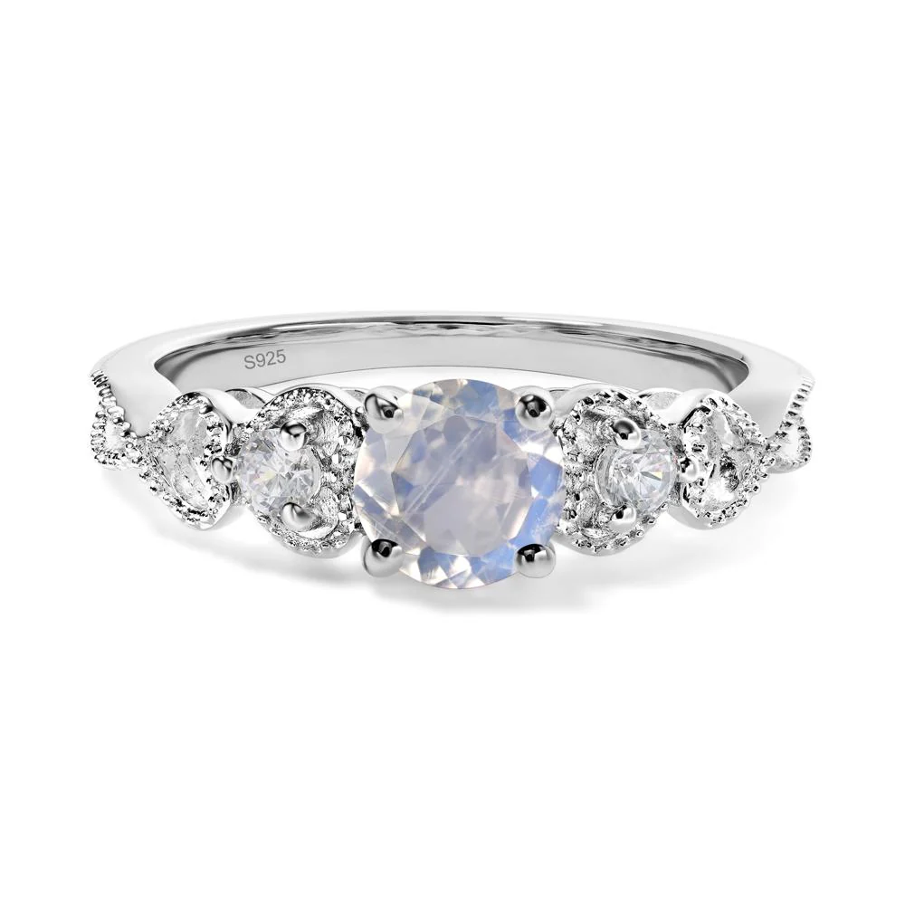 Moonstone Vintage Style Engagement Ring