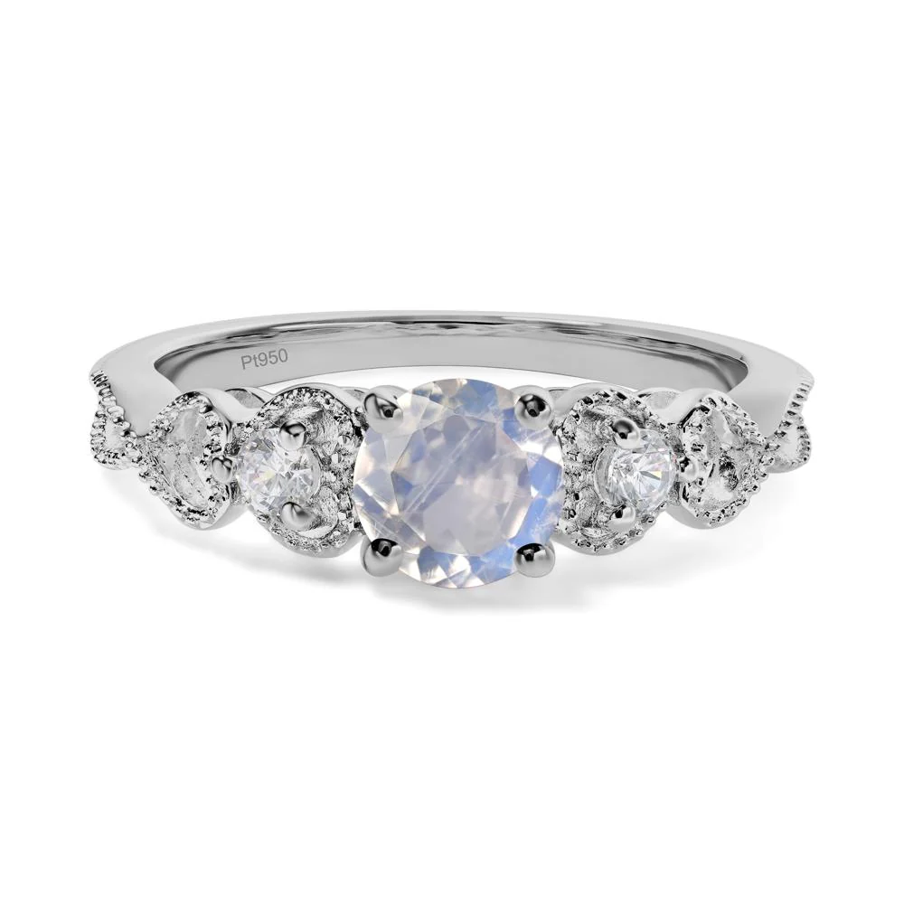 Moonstone Vintage Style Engagement Ring - Image 6