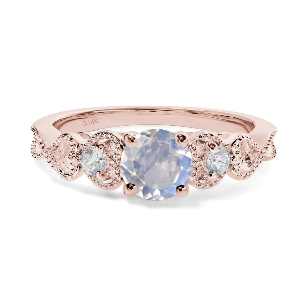 Moonstone Vintage Style Engagement Ring - Image 9