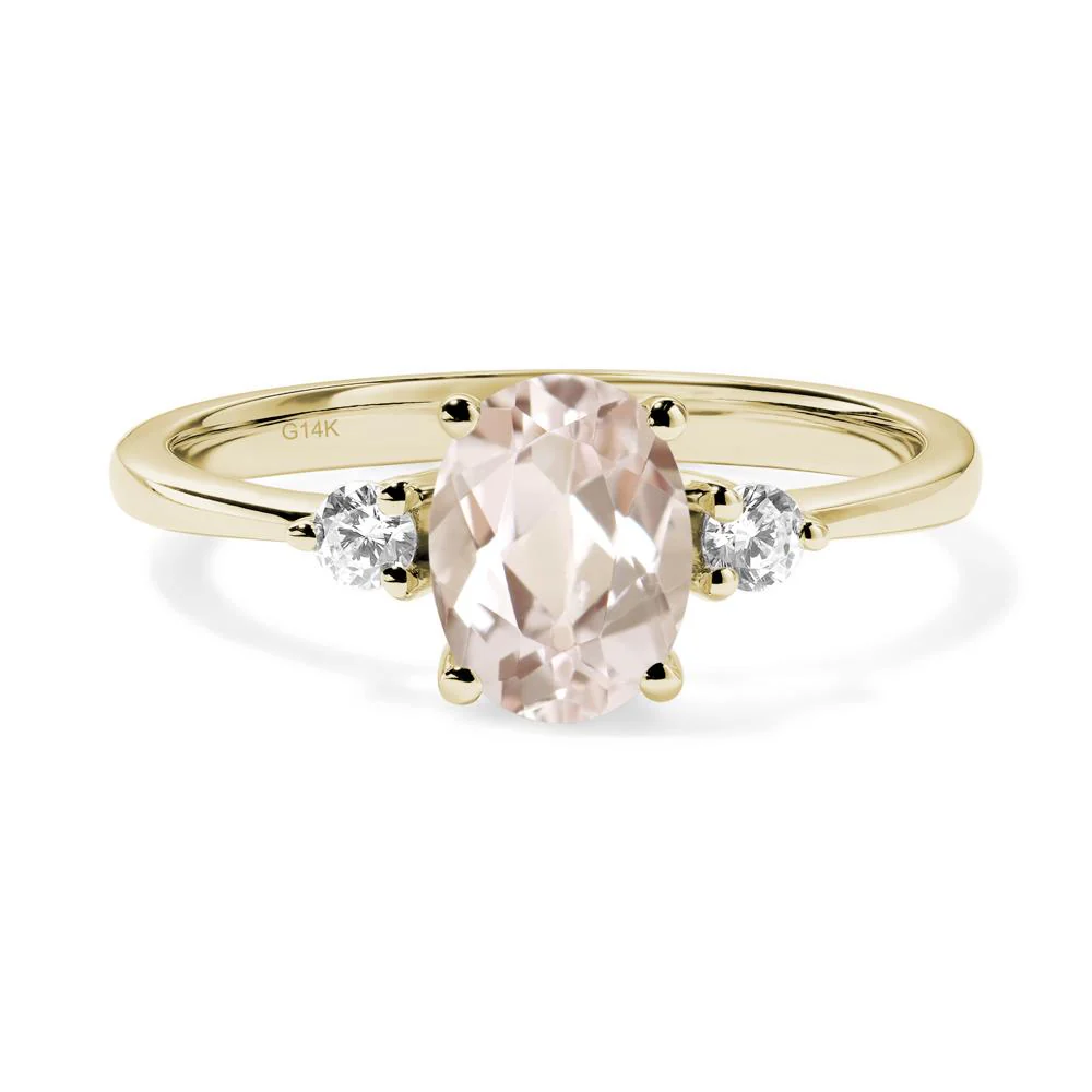 Trilogy Oval Morganite Ring - Image 4