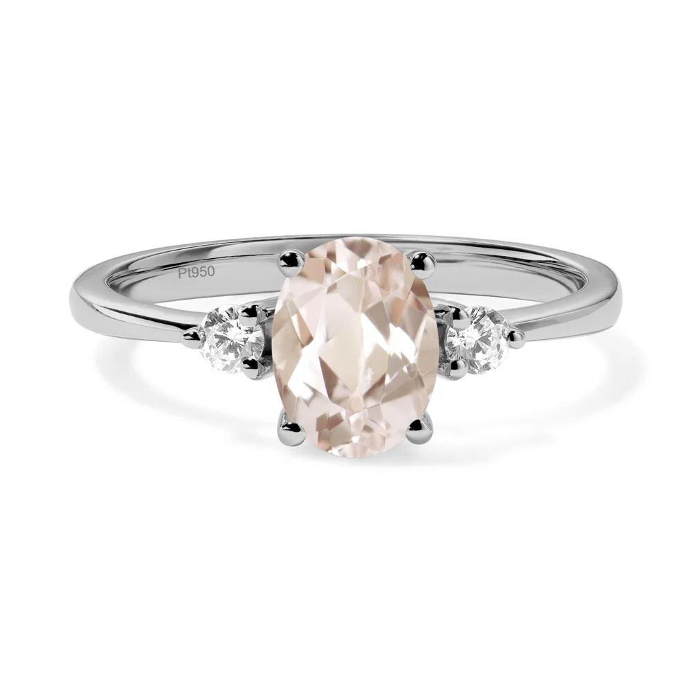 Trilogy Oval Morganite Ring - Image 9
