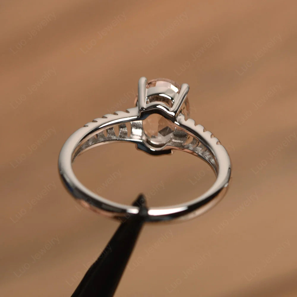 Morganite Spiral Ring - Image 3