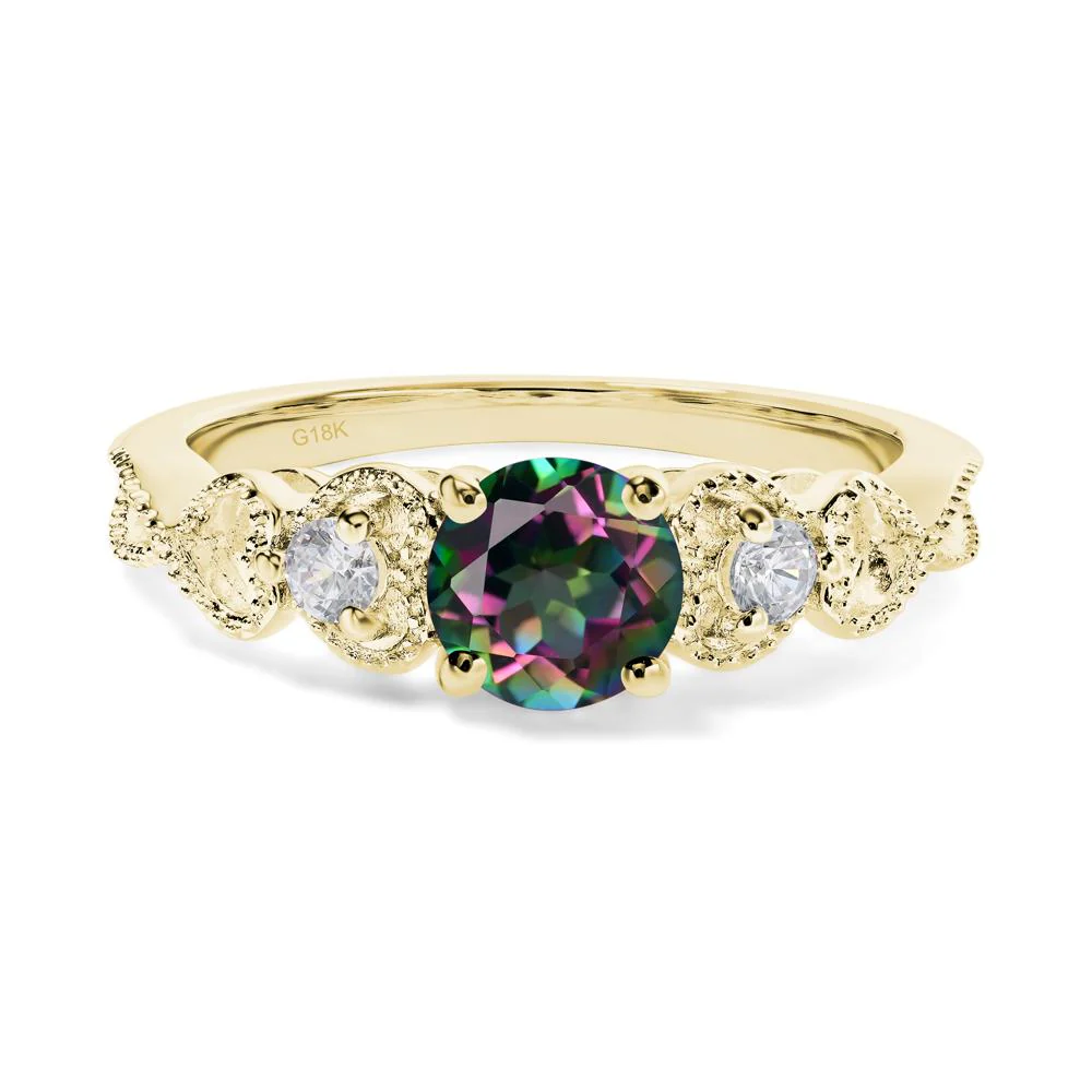 Mystic Topaz Vintage Style Engagement Ring - Image 8
