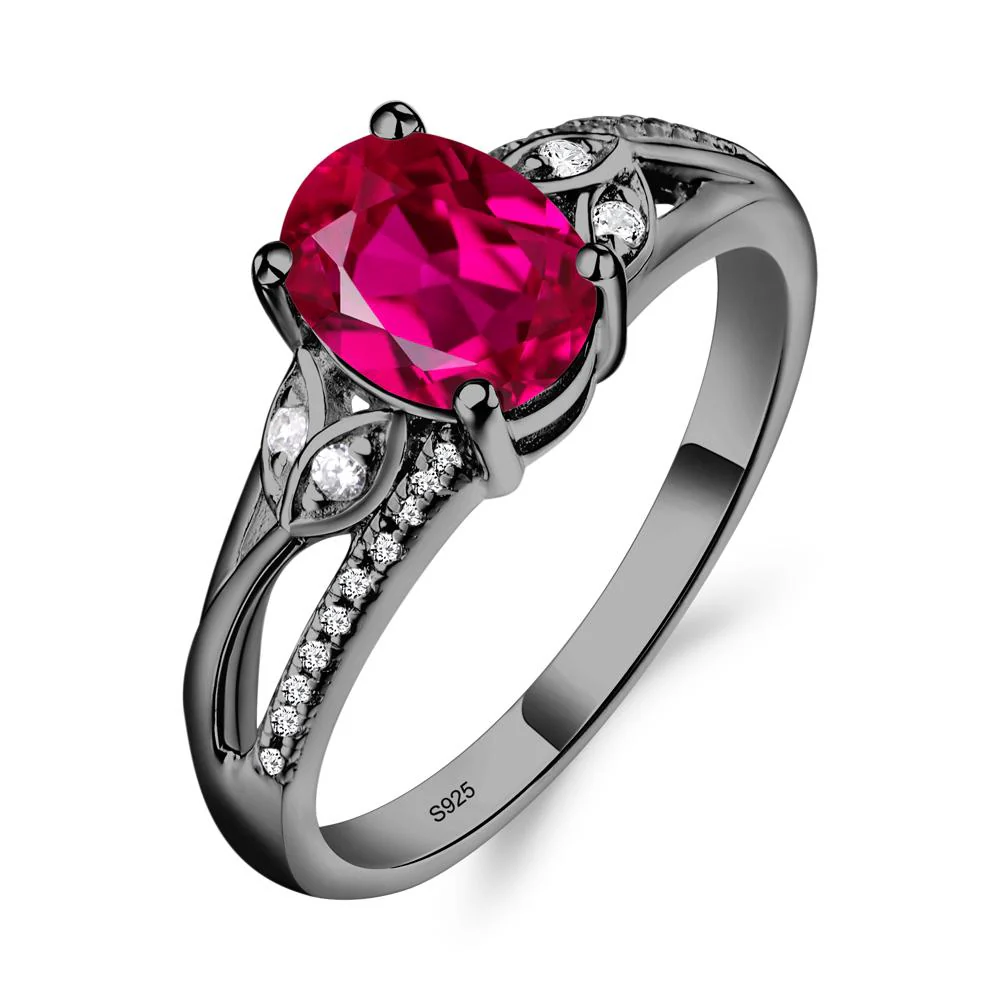 Oval Cut Ruby Ring - Image 2