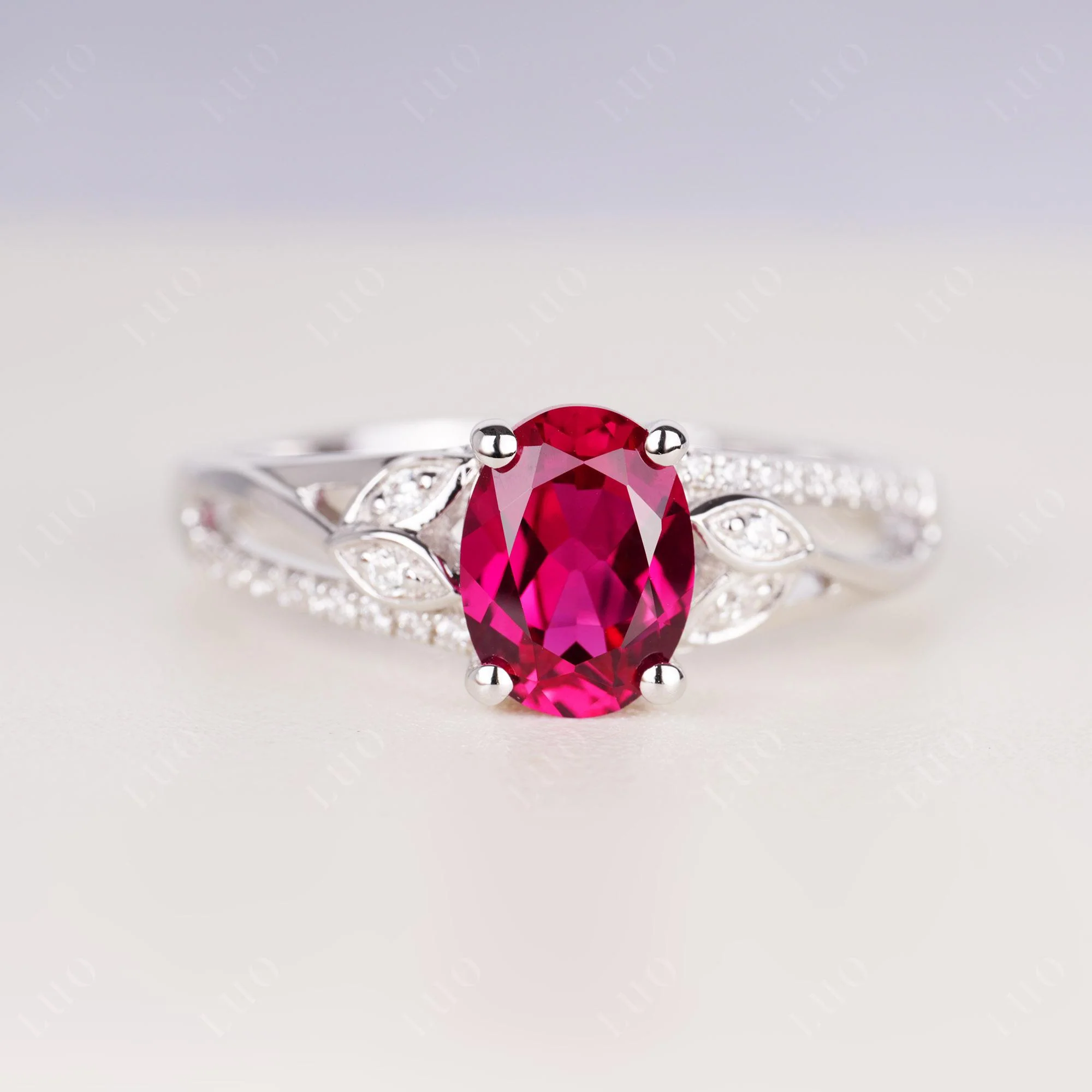 Oval Cut Ruby Ring - Image 29