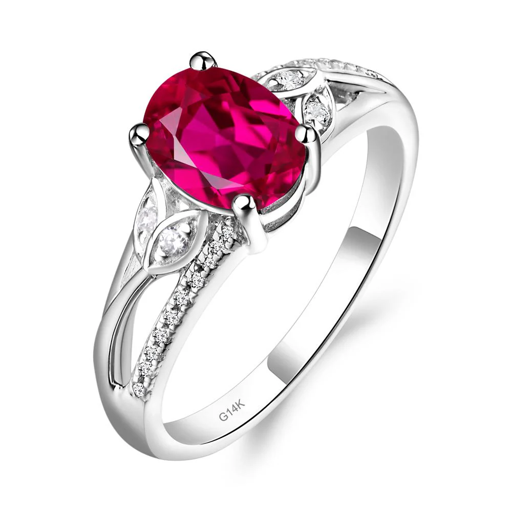 Oval Cut Ruby Ring - Image 3
