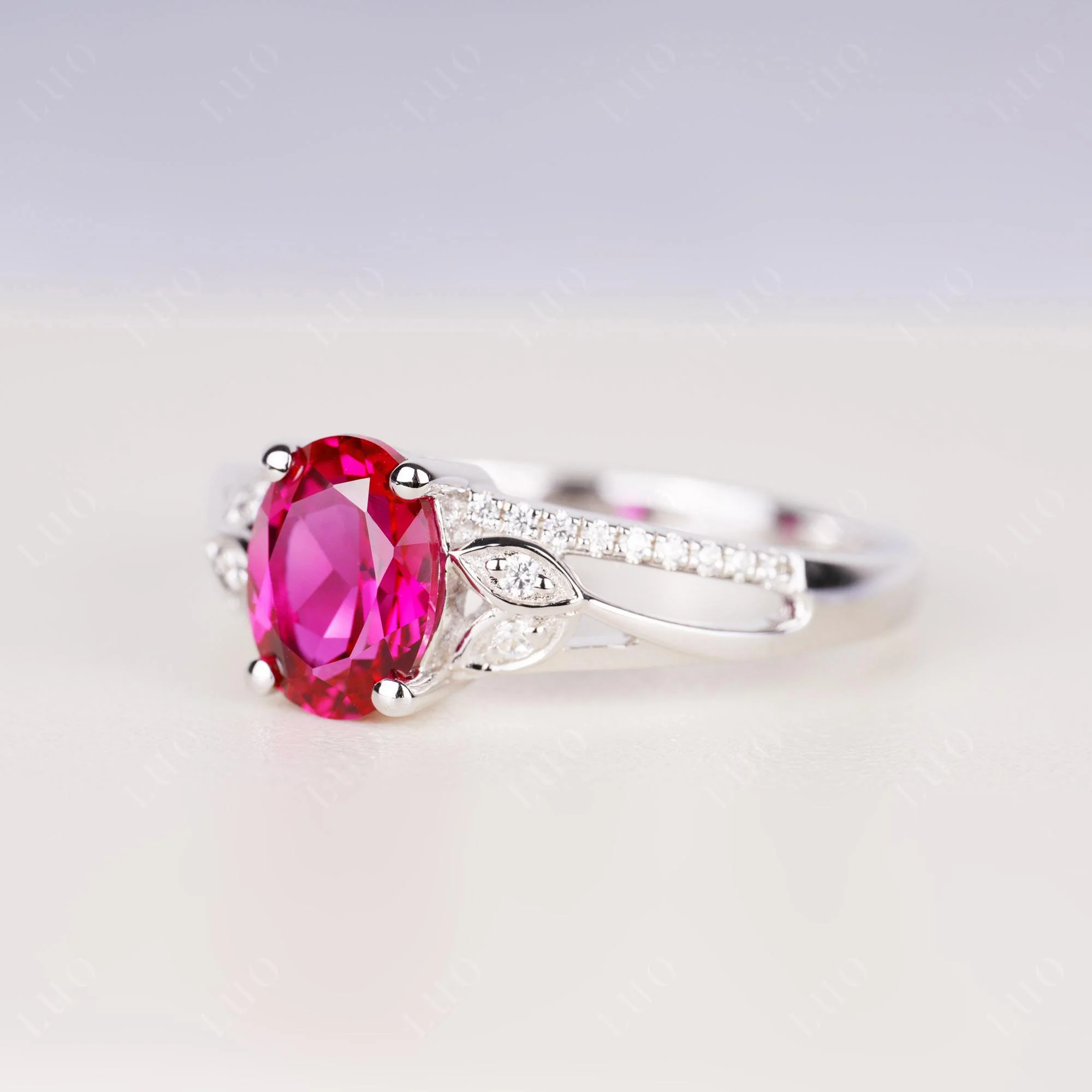 Oval Cut Ruby Ring - Image 30