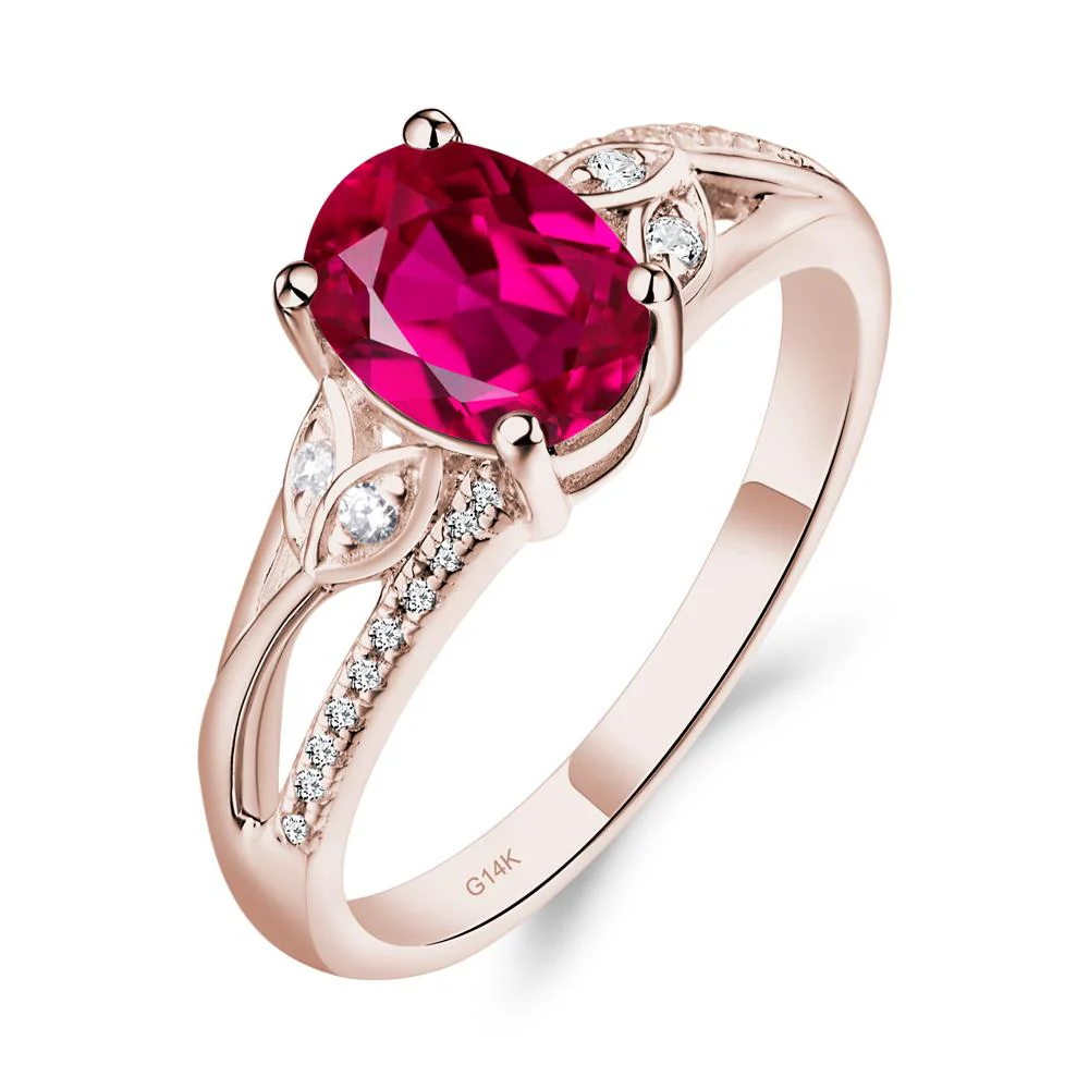 Oval Cut Ruby Ring - Image 5