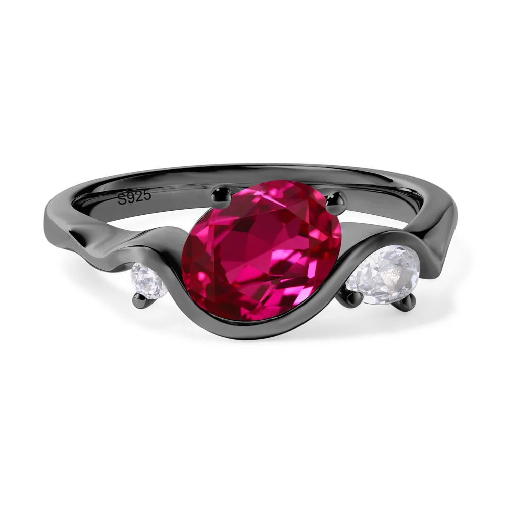 Ruby Wave Ring