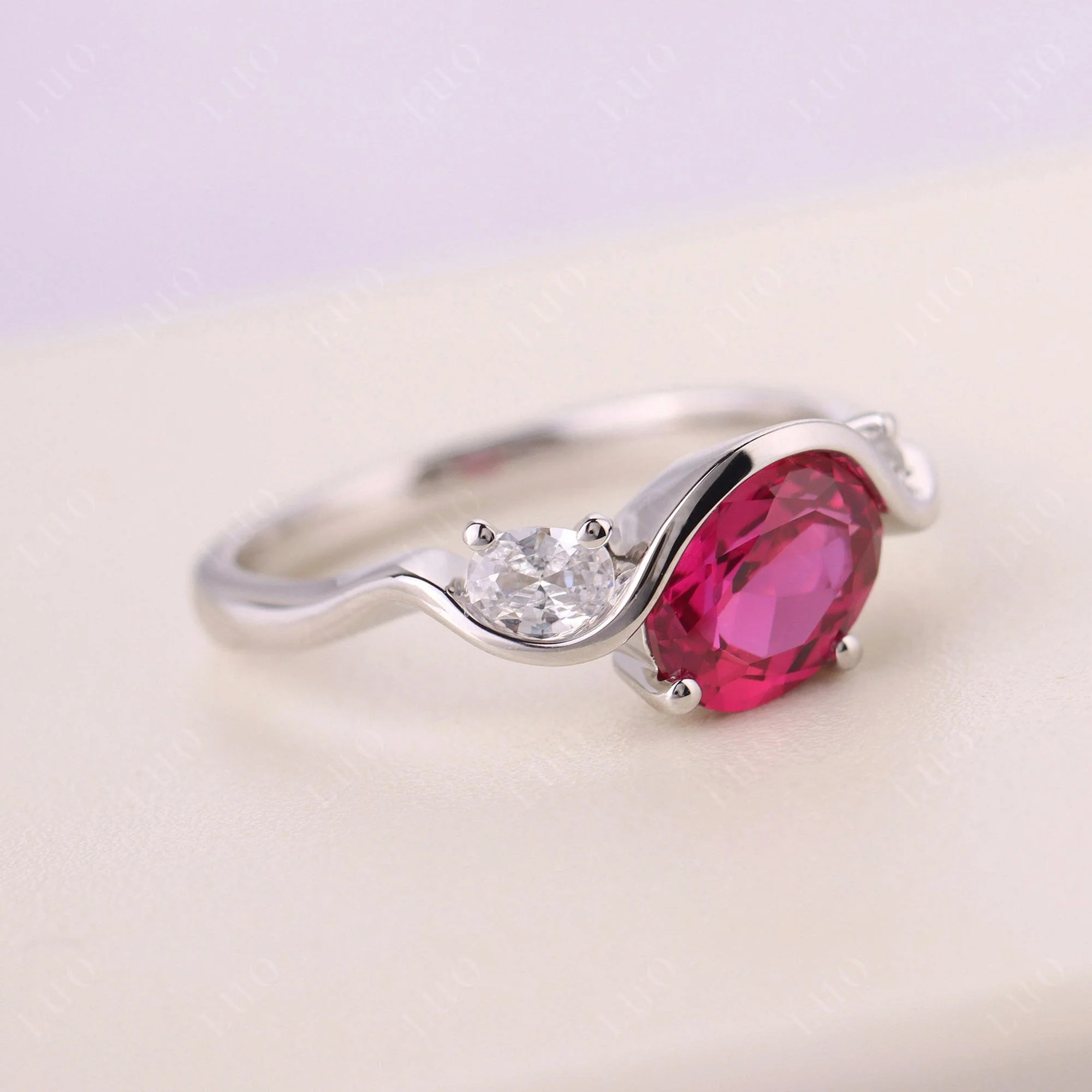 Ruby Wave Ring - Image 11
