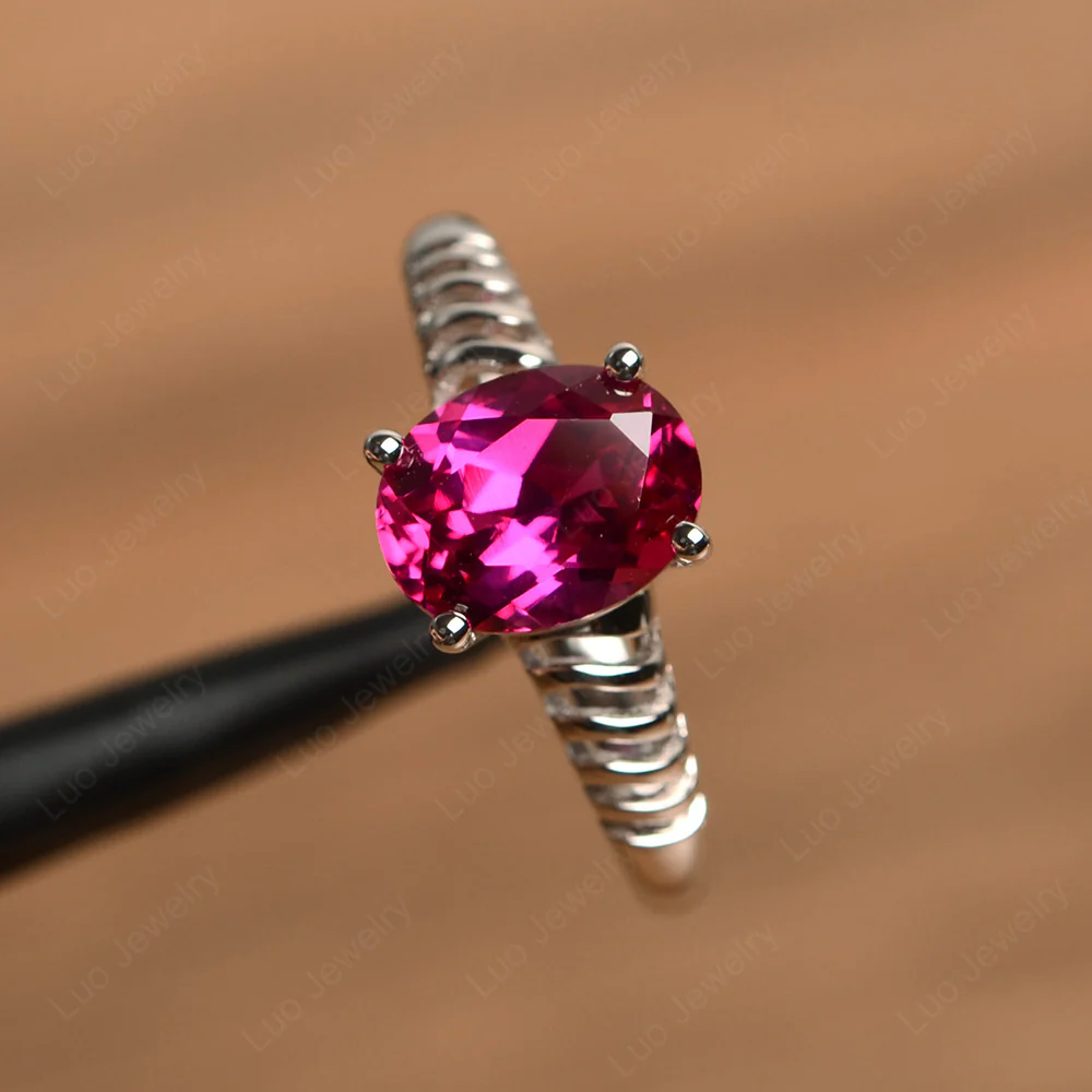 Ruby Non Traditional Engagement Ring - Image 2