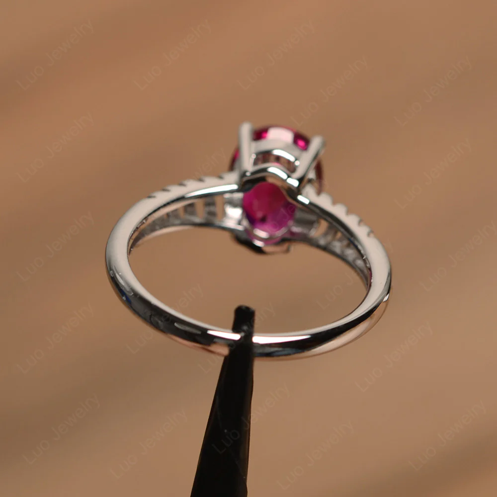 Ruby Non Traditional Engagement Ring - Image 3