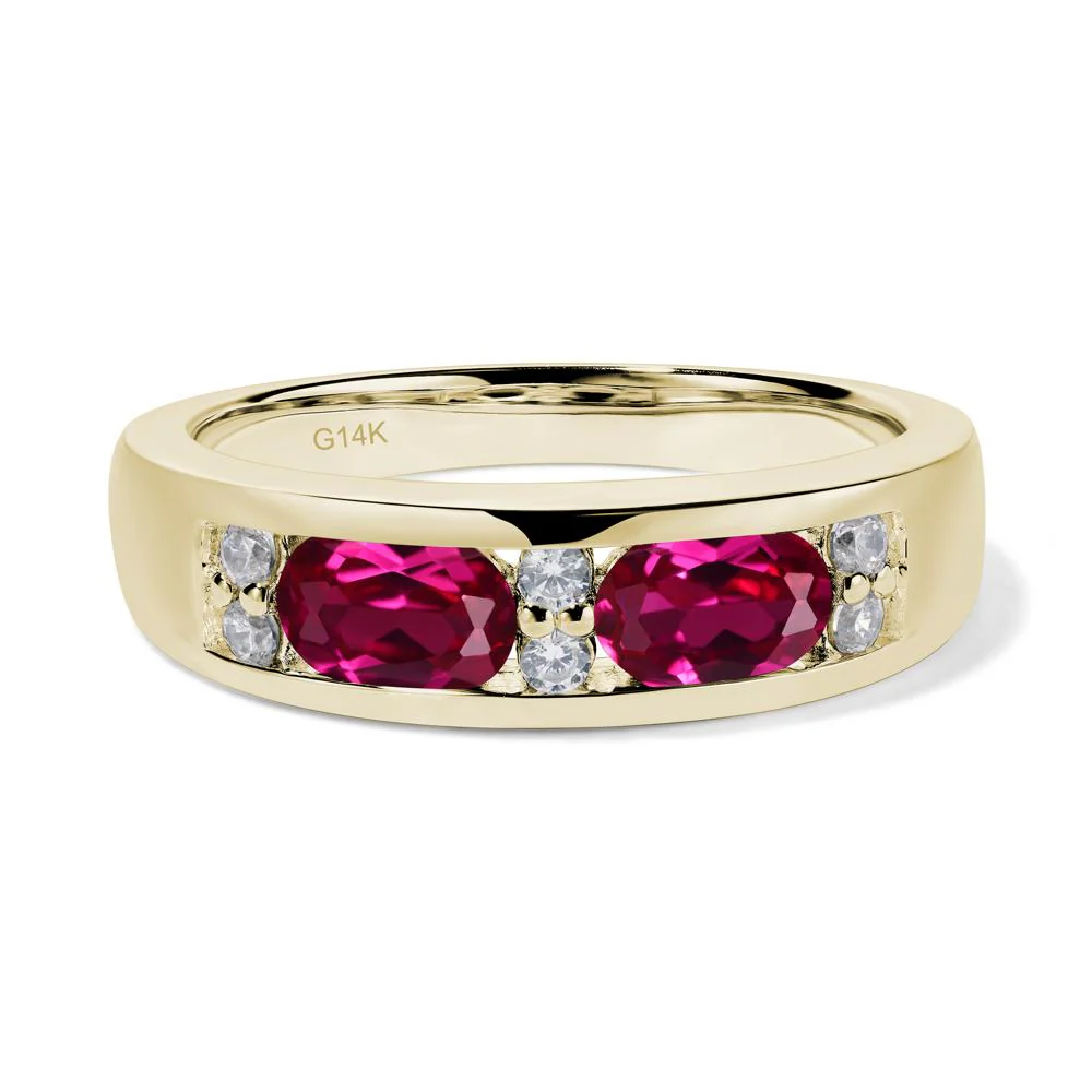 Ruby Two Stone Ring - Image 4