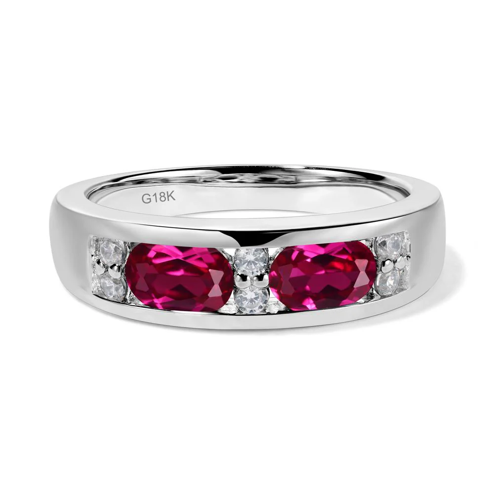 Ruby Two Stone Ring - Image 7
