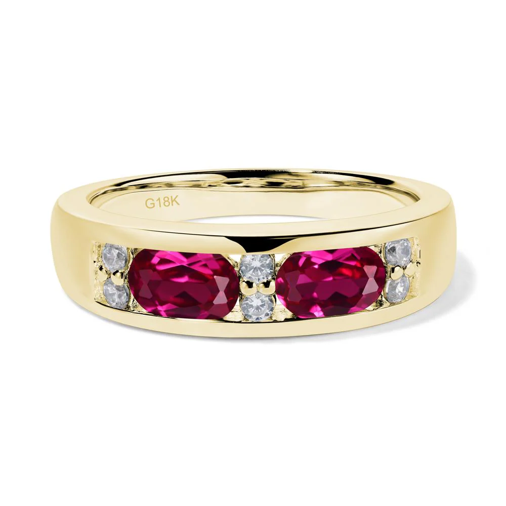 Ruby Two Stone Ring - Image 8