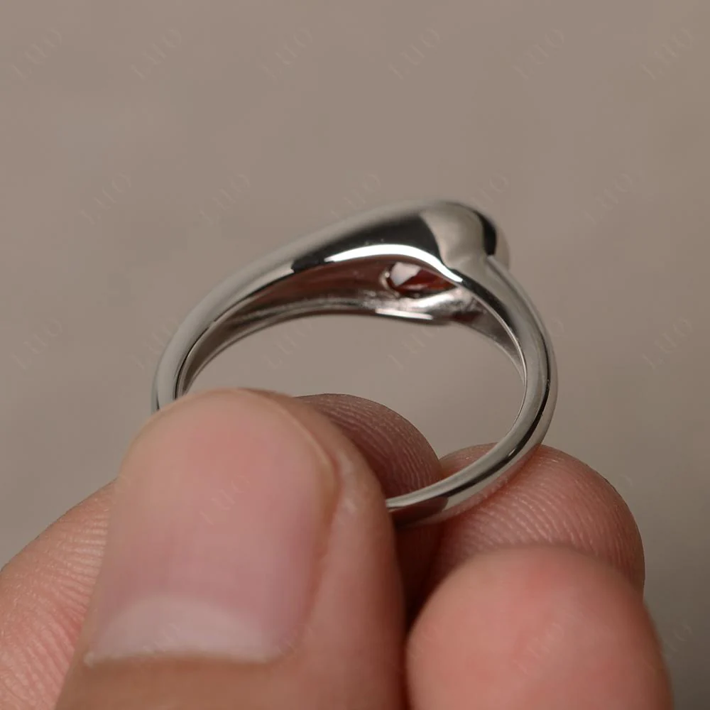 Garnet Streamline Ring - Image 12