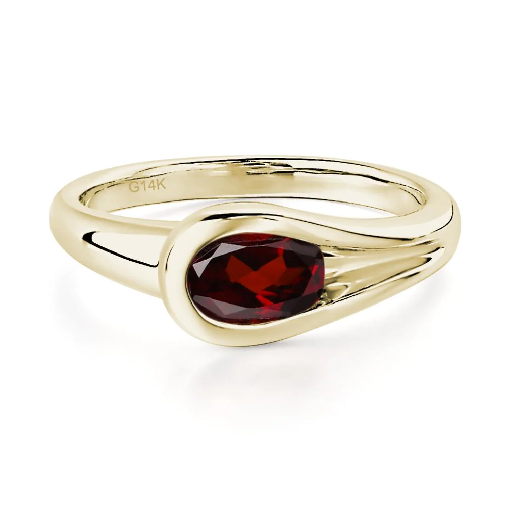 Garnet Streamline Ring - Image 3