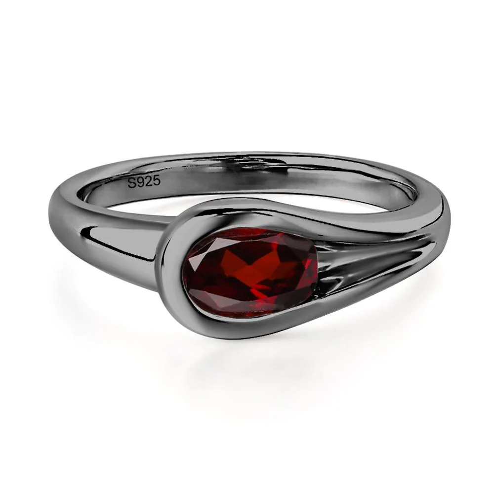 Garnet Streamline Ring - Image 7