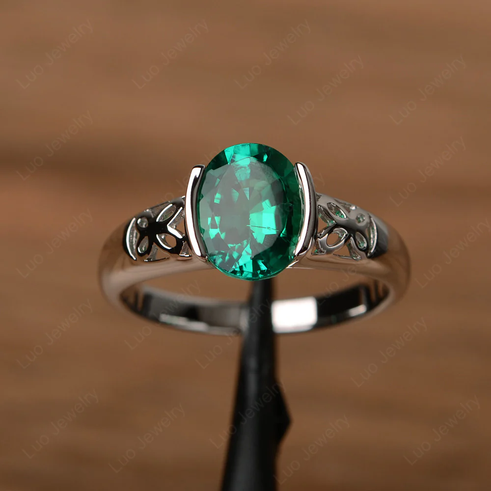 Butterfly Emerald Ring