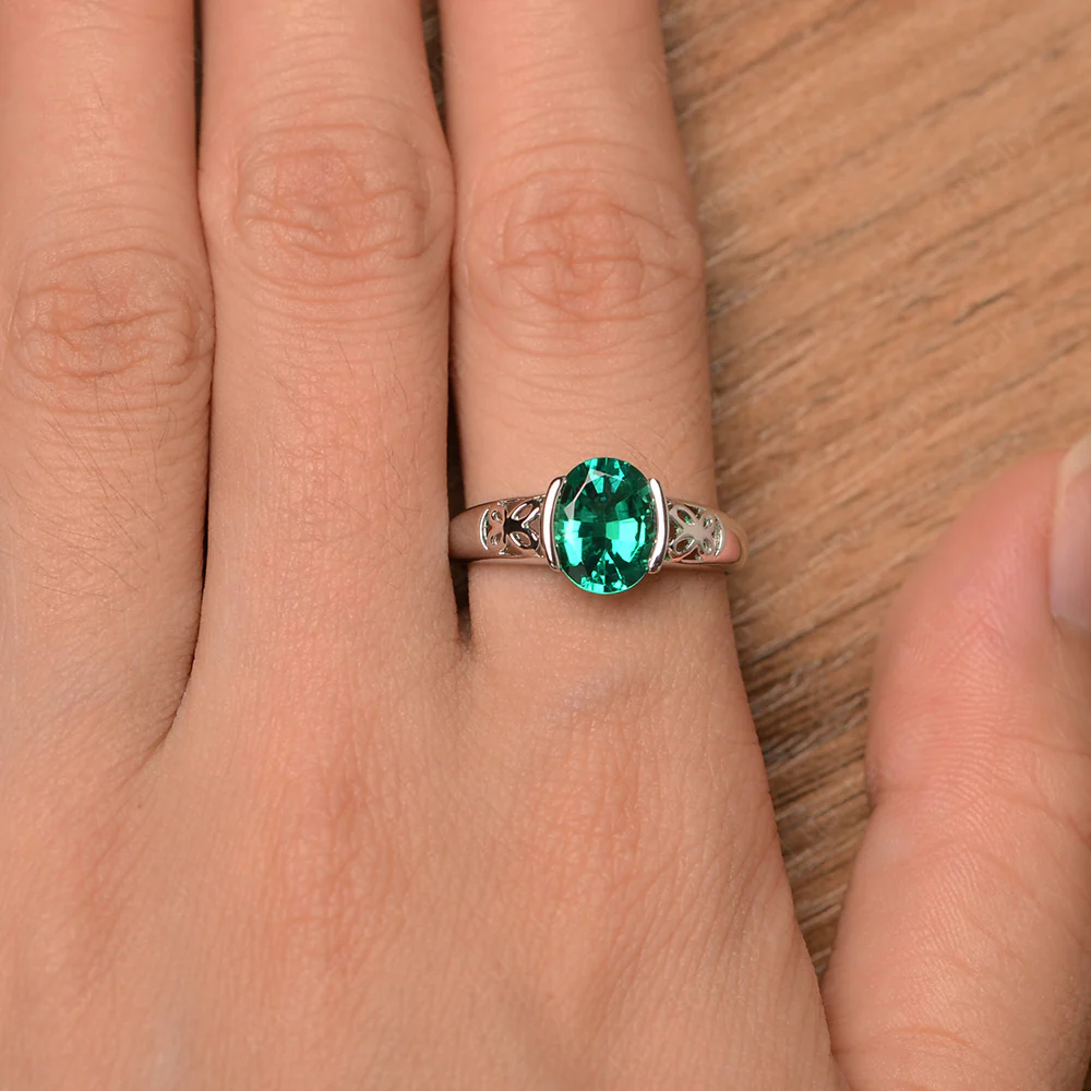 Butterfly Emerald Ring - Image 4