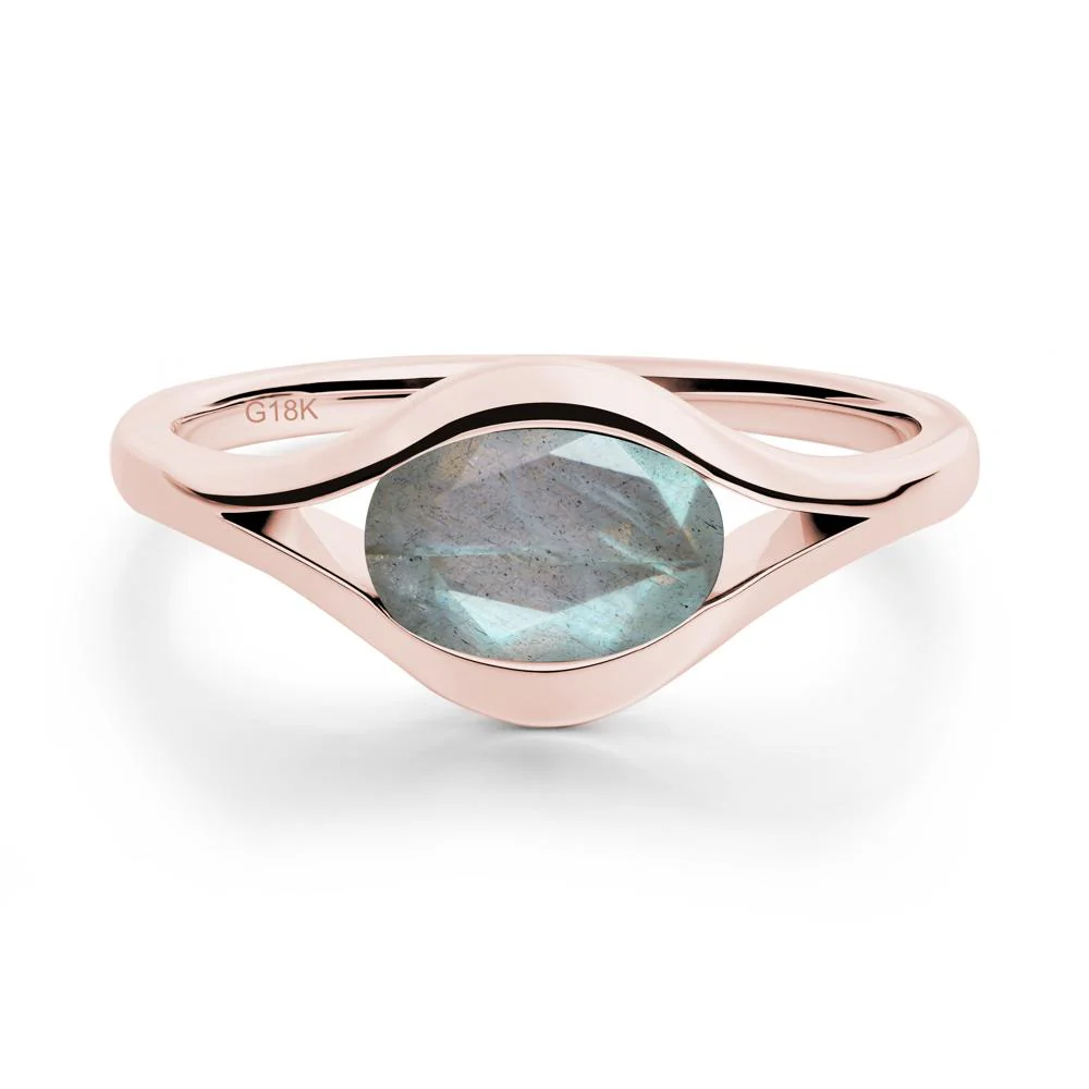 Oval Labradorite Evil Eye Ring - Image 3