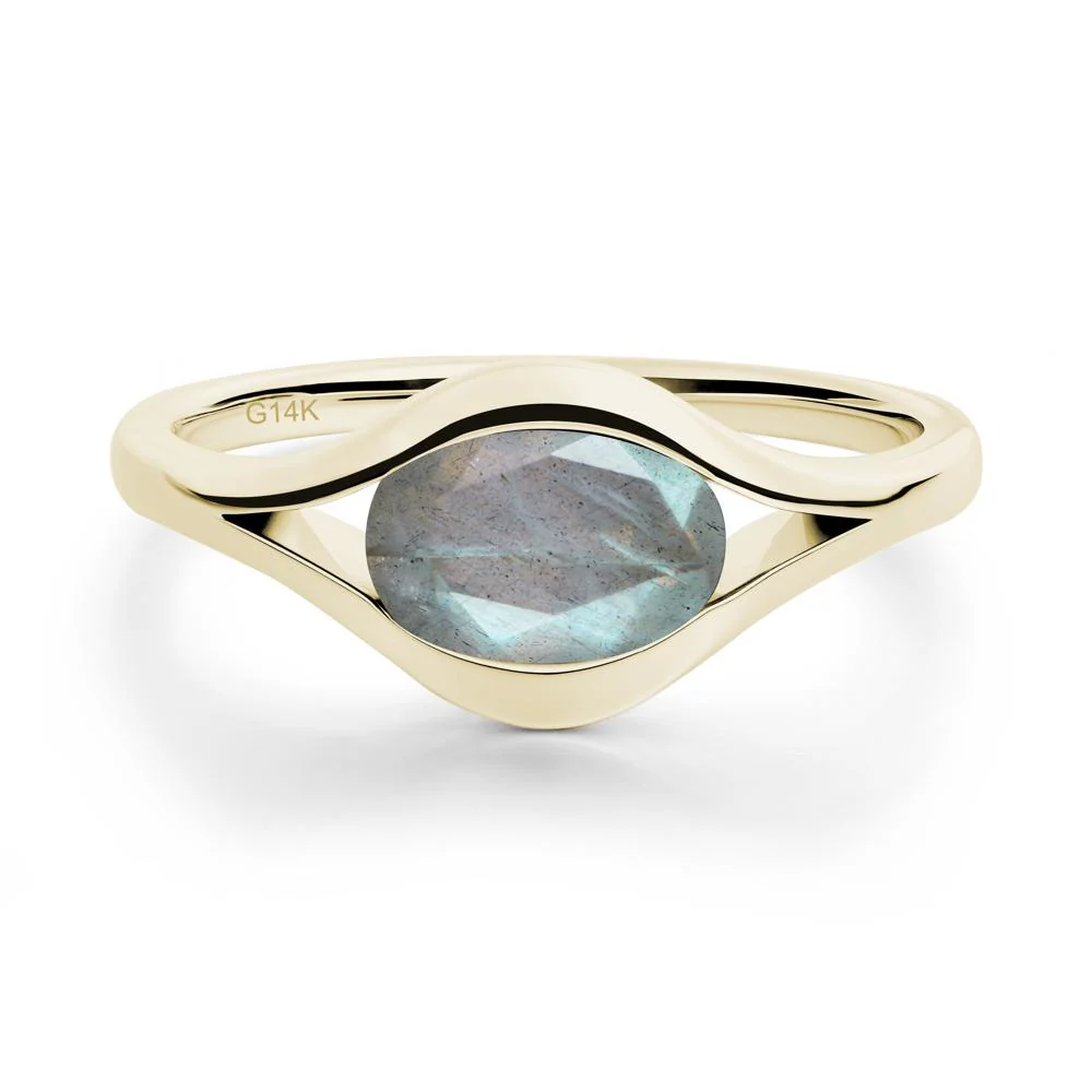 Oval Labradorite Evil Eye Ring - Image 6