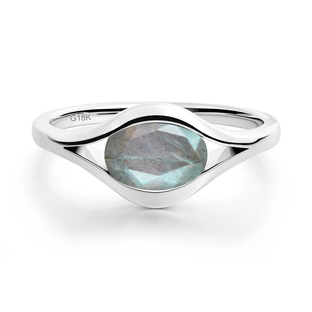 Oval Labradorite Evil Eye Ring - Image 8