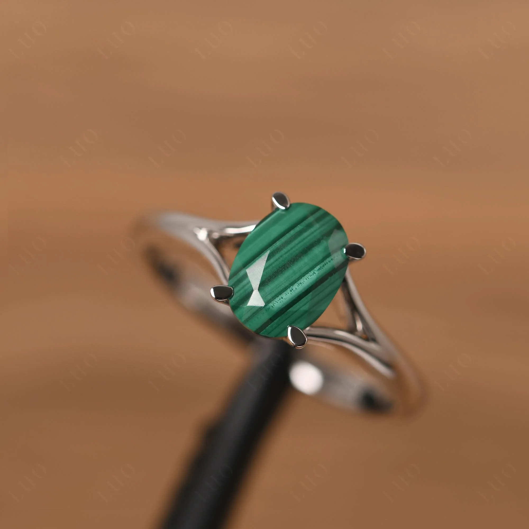 Malachite Split Shank Engagement Ring - Image 29