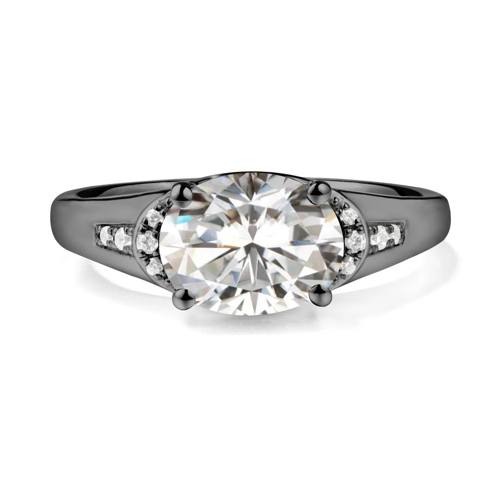 Oval Moissanite Statement Ring