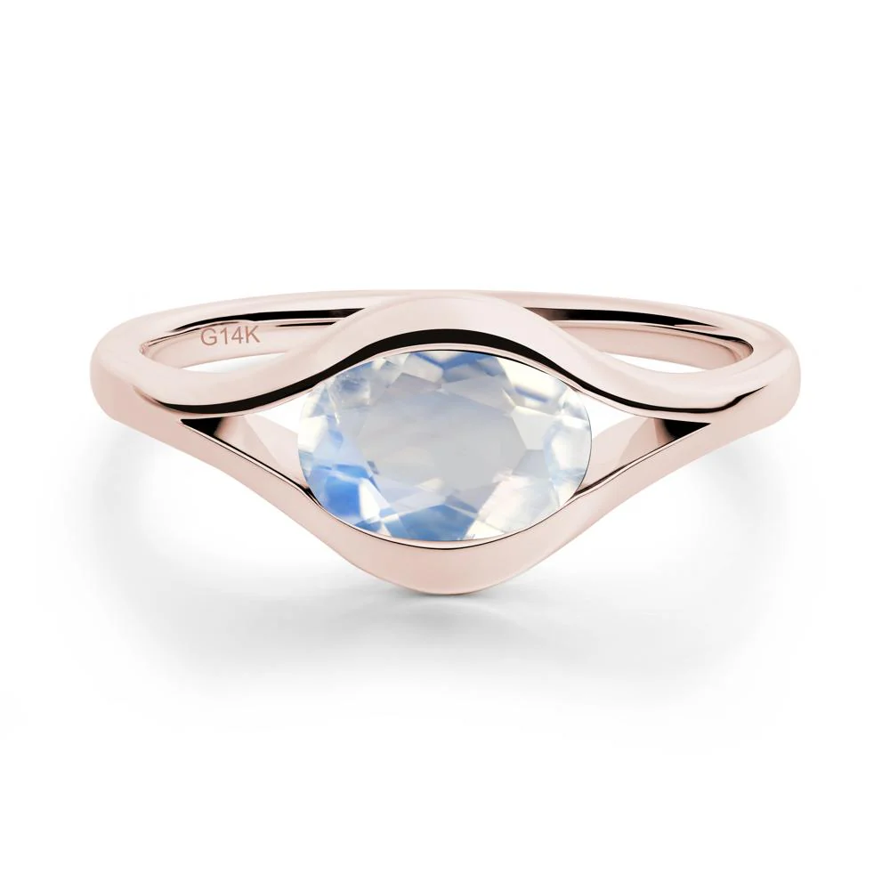 Oval Moonstone Evil Eye Ring - Image 8
