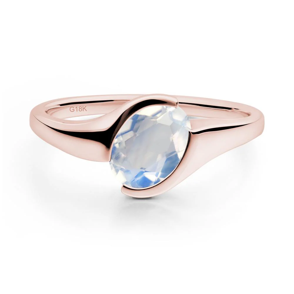Oval Moonstone Tension Ring - Image 5