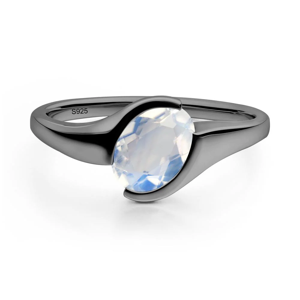 Oval Moonstone Tension Ring - Image 7