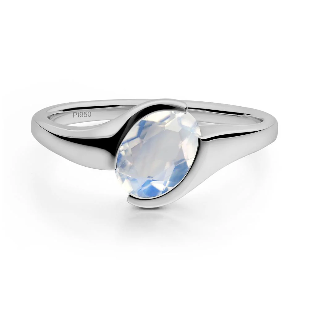 Oval Moonstone Tension Ring - Image 8