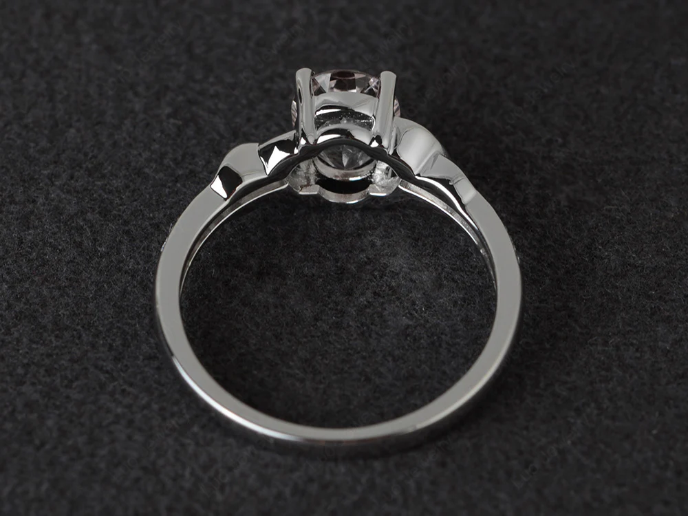 Oval Morganite Twist Ring - Image 3