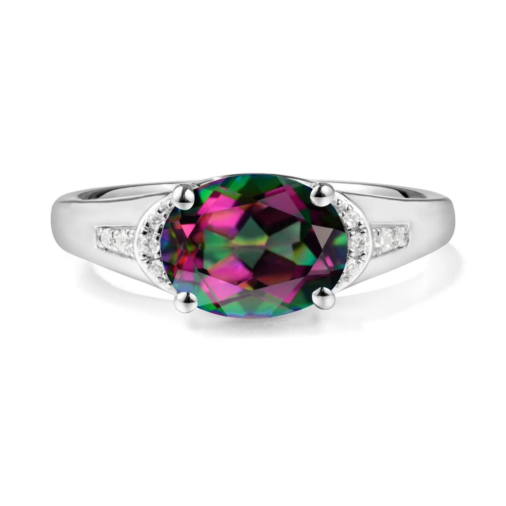 Oval Mystic Topaz Statement Ring - Image 5
