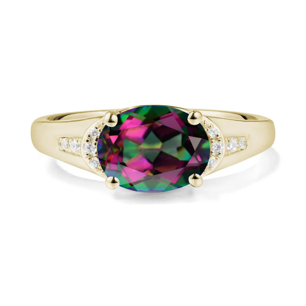 Oval Mystic Topaz Statement Ring - Image 6
